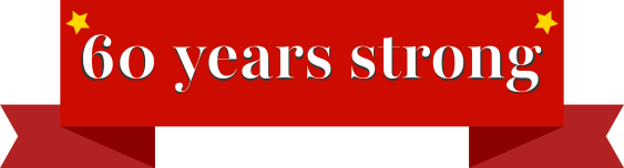 60 years strong ribbon